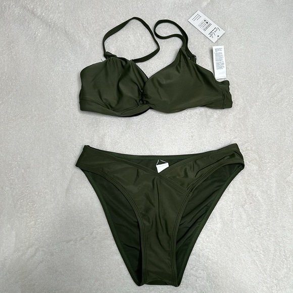 Cupshe Other - New with tags! Army green v cut bikini bottom size Medium